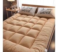 hxoity Matelas Futon Tatami Japonais Épaisseur 5cm Pliable Enroulable Tapis De Sol Doux Tissu Brossé Bretelles Antidérapantes Respirable Portable Taille Complète pour Dortoir Camping Chambre D’Invité