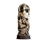 hxoity Statues des Héros Nordiques Figurines De Décoration en Résine De Héros Viking Panthéon Scandinave Table Décorative Maison Cadeaux De Mythologie Nordique(Odin)