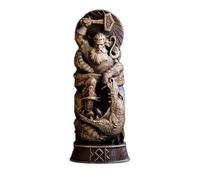 hxoity Statues des Héros Nordiques Figurines De Décoration en Résine De Héros Viking Panthéon Scandinave Table Décorative Maison Cadeaux De Mythologie Nordique(Thor)