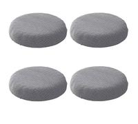 HXOUTGKP Grey Round Stool Cover, 4/1Pcs Round Bar Stool Covers, Washable Easy Soft And Durable, For 9.8-13.7In/25-35Cm Round Stool Square Stool/A/4Pcs