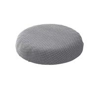 HXOUTGKP Grey Round Stool Cover, 4/1Pcs Round Bar Stool Covers, Washable Easy Soft And Durable, For 9.8-13.7In/25-35Cm Round Stool Square Stool/A/1Pcs