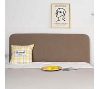 HXOUTGKP Housse de Tête de Lit Souple, Housse de Protection Extensible Unie Pour Tête de Lit Double/Simple 150 Cm/G/200-220Cm