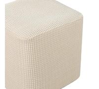 HXOUTGKP Housses de Pouf, Repose-Pieds, Housses de Pouf Extensibles Lavables, 35 X 35/40 X 40 Cm, Housses de Tabouret Amovibles Et Élastiques/R/50 * 50Cm