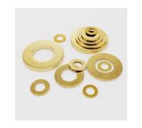 HXOUTGKP Solid Brass Copper Flat Washer Plain Gasket Pad For M2 M2.5 M3/M4 M5 M6 M8 M10 M12 20/50/100Pcs Screw Bolt/Color/100Pcs M4*8 * 0.5Mm