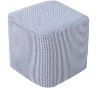 HXOUTGKP Square Ottoman Slipcover With Elastic Bottom Footstool Protector Covers Stool Ottoman Covers Stretch/I/40 * 35Cm