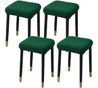 HXOUTGKP Stretch Ottoman Cover Rectangle,Ottoman Storage Bench Protector Covers For Living Room/K Green/4Pcs
