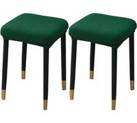 HXOUTGKP Stretch Ottoman Cover Rectangle,Ottoman Storage Bench Protector Covers For Living Room/K Green/2Pcs
