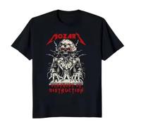 HXRUIAV Limited Mozart Funny Symphony of Distruction Skeleton Playing Piano T-Shirt