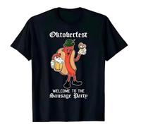 HXRUIAV Limited Sausage Party Oktoberfest Funny Bratwurst German Festival T-Shirt