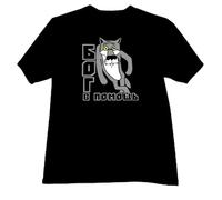 HXRUIAV Men Cotton t-Shirt Summer Brand God to The Rescue Funny Russian Cartoon in Black Man Plus Size Teeshirt