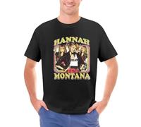 HXRUIAV Men Shirt Hannah Montana Retro Aesthetics Women Tshirt
