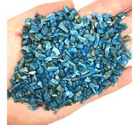 HXSCOO 50g Naturel Petite Taille Bleu Apatite Pierres Polies Cristal Gravier Pierre Naturelle Spécimen Décoration Cristaux De Quartz Naturels