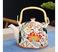 HXSCOO 900 ML Pot Grande capacité en céramique théière en Porcelaine avec Filtre à Eau Chinois Kung fu Bouilloire thé Verres Bouilloire thé Vert (Color : 12)