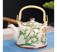 HXSCOO 900 ML Pot Grande capacité en céramique théière en Porcelaine avec Filtre à Eau Chinois Kung fu Bouilloire thé Verres Bouilloire thé Vert (Color : 1)