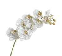 HXSCOO Arrangement d'orchidées Phalaenopsis artificielles: décoration élégante for Salon, Bureau et événements(9heads-inkgray)