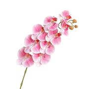 HXSCOO Arrangement d'orchidées Phalaenopsis artificielles: décoration élégante for Salon, Bureau et événements(9heads-Pink)