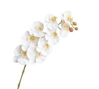 HXSCOO Arrangement d'orchidées Phalaenopsis artificielles: décoration élégante for Salon, Bureau et événements(9heads-White)