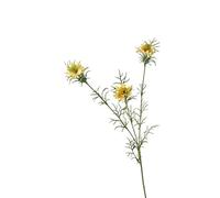 HXSCOO Chrysanthèmes Sauvages artificiels - Branches de Fleurs en Plastique réalistes for décorations de Mariage et d'intérieur(Yellow)