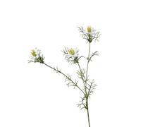 HXSCOO Chrysanthèmes Sauvages artificiels - Branches de Fleurs en Plastique réalistes for décorations de Mariage et d'intérieur(Blanc)