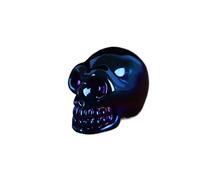 HXSCOO Crâne coloré Reiki Cristal Quartz décoration de la Maison Pierre Sorcellerie Sculpture Figurine Halloween Ornements Cadeau(F)