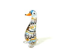 HXSCOO Mignon Murano Verre Canard Miniature Figurine Ornements Pâques Animal Petite Statue Fée Jardin Maison Salon Table Décor (Color : Dark Khaki, Size : About 4.5-7cm)
