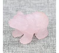 HXSCOO Ours Figurine Statue Cristal Naturel Pierres De Guérison Sculpté Artisanat Bijoux Bureau À Domicile Table Bibelot Décoration Chambre Ornements (Color : Rose Quartz, Size : 40x23mm)