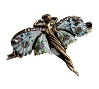 HXSCOO Vintage Style Art Nouveau Fée Nymphe Broche Châle Pin Pendentif Bijoux