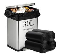 HXSEMAYIG Lot de 100 sacs de toilette portatifs biodégradables pour toilettes de camping Porta pour seau de toilette de 18 litres
