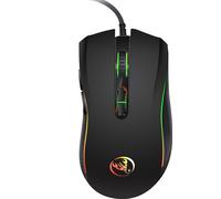 HXSJ A869 Souris de jeu filaire 3200 DPI 7 boutons 7 couleurs LED Souris optique d'ordinateur Player Souris de jeu pour Pro Gamer【Noir】