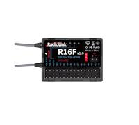 HXSPS Radiolink R16F Récepteur gyroscopique 16 canaux 2,4 GHz for Voiture, Transmission de Tension, télémétrie, Longue portée 600 m, Compatible avec Voiture, Bateau, Avion