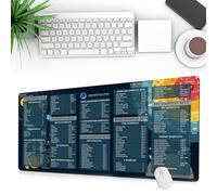 HXSZWJJ Get Excel Pad - Cheat Sheet Desk Mat, Desk Mat, Excel Shortcut Mat, Excel Cheat Sheet Desk Pad, Excel Mouse Pad Shortcuts, Excel Shortcuts Cheat Sheet(D,35.4-*15.7 * 0.12inch)