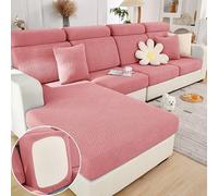 HXSZWJJ Lilyon - Lilyon Sofa Cover, Magic Sofa Covers Couch Covers, Interior Magic Sofa Covers, Soothing Home Sofa Covers Washable, Home Sofa Cushion Covers(Pink-A,Back Cover-L)