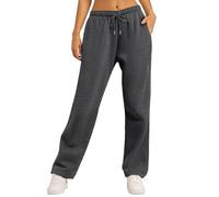 HXSZWJJ Softstream Pants, Soft Stream Pants, Softstreme High-Rise Pant, Straight Leg Sweatpants Women with Pockets(Dark Gray,3XL)