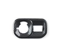HXVGEGKPYK Garniture Porte Garniture Autocollante Fiber Carbone ABS pour Dodge pour RAM 1500 2500 3500 2019-2026 pour Panneau Commutateur Phare Voiture Décoration Intérieure Moulure Voiture
