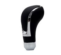HXVGEGKPYK Pommeau Levier Vitesse Pommeau De Levier De Vitesse Universel En Cuir Noir Et Rouge Pour Transmission Manuelle Couvre bouton levier(Black B)
