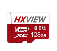HXVIEW U3 C10 V30 Carte mémoire micro SDXC UHS-I 128 Go Vitesse de lecture jusqu'à 100 Mo/s, pour caméras de sécurité, caméras embarquées, smartphones, tablettes