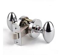 HXWZUGFTW Poignée de porte de passage noire mate - Poignée ronde sans clé et sans verrouillage for hall d'entrée et placard, avec pêne dormant et levier(ModelA)