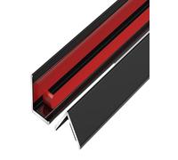 HXWZUGFTW Protection d'angle en Alliage d'aluminium épais - Protection de Bord Mural avec Dos adhésif for Une Installation Facile(Black,120cm)