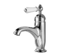 HXYhydrypd Mitigeur Salle de Bain Monotrou à Poignée Unique, Robinet Lave Main, Robinet Lavabo pour Salle de Bain, Camping-Car, Ferme Moderne(Silver)