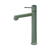 HXYhydrypd Robinet Salle de Bain Monotrou Moderne, Robinet Lavabo Salle de Bain, Mitigeur Lavabo pour Cuisine de Toilettes Commerciales(Green)