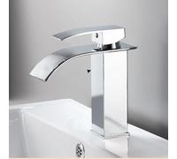 HXYhydrypd Robinets de Lavabo pour Salle de Bain Cascade, Mitigeur Lavabo, Robinet Lave Main pour Salle de Bain, Toilettes(Silver,18.2cm/7.2in)