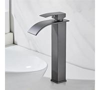HXYhydrypd Robinets de Lavabo pour Salle de Bain Cascade, Mitigeur Lavabo, Robinet Lave Main pour Salle de Bain, Toilettes(Gray,27cm/10.6in)