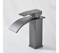 HXYhydrypd Robinets de Lavabo pour Salle de Bain Cascade, Mitigeur Lavabo, Robinet Lave Main pour Salle de Bain, Toilettes(Gray,18.2cm/7.2in)