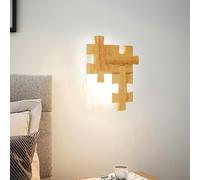 HXYSXHJUO Applique Murale LED à intensité Variable - Suspension Moderne Style Ferme, en Bois, pour Couloir et Chambre, Lampe élégante à Fixer au Plafond.