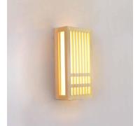 HXYSXHJUO Applique Murale LED rectangulaire en Bois avec Abat-Jour en Acrylique, idéale pour la Chambre, la Table de Chevet, Le Salon, Le Bureau, Le Couloir, l'entrée ou Un Restaurant.