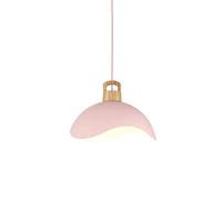 HXYSXHJUO Lustre Industriel en Forme de pétales de Macarons, Lampe de Plafond décorative E27 pour Salle à Manger, Chambre, Bar et décoration intérieure. Luminaire Suspendu élégant en Bois.