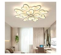 HXYSXHJUO Lustre LED plafonnier dimmable avec télécommande, Changement de Couleur et de luminosité, idéal pour Le Salon, la Chambre, la Cuisine ou Un Restaurant. Modèle B, 12 têtes.