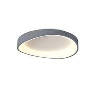 HXYSXHJUO Lustre Rond Minimaliste, plafonnier, éclairage LED à économie d'énergie, Structure en Fer forgé pour Usage intérieur, Protection des Yeux, Gris Clair, 52 cm (20,5 Pouces).