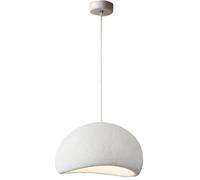 HXYSXHJUO Lustre Wabi Sabi, Suspension en Pierre reconstituée sculptée à la Main, Douille E27, orientable, Design nid d'oiseau, idéal pour la Chambre, la Salle à Manger, l'îlot Central et Le