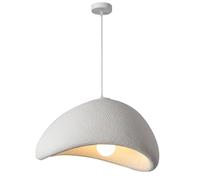 HXYSXHJUO Lustre Wabi Sabi, Suspension sculptée à la Main, orientable, Douille E27, Imitation Pierre, pour Chambre, Salle à Manger, Salon et île. Design Unique en Forme de nid d'oiseau.